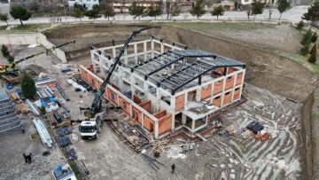 KARABÜK CİMNASTİK SALONU İNŞAATI TÜM HIZIYLA DEVAM EDİYOR