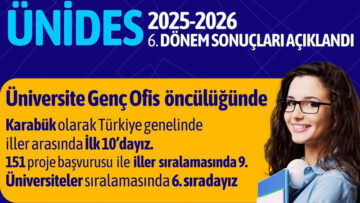 ÜNİDES 6. DÖNEMDE  KARABÜK’TEN BÜYÜK BAŞARI
