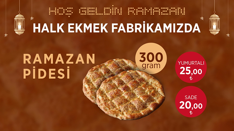KARABÜK HALK EKMEK’TE RAMAZAN PİDESİ 20 TL’DEN SATILACAK