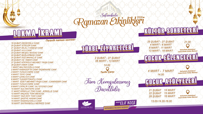SAFRANBOLU’DA RAMAZAN COŞKUSU BAŞLIYOR