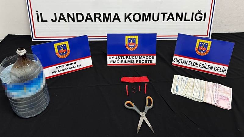 KARABÜK’TE JANDARMADAN UYUŞTURUCU OPERASYONU