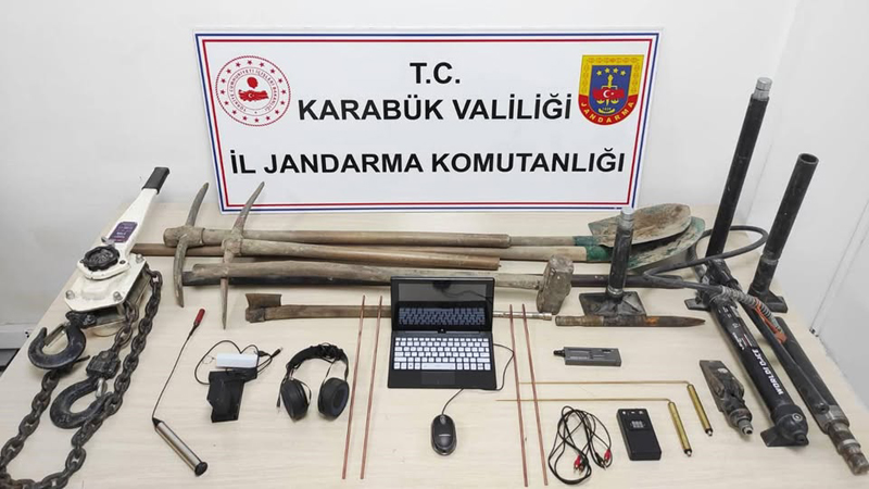 KARABÜK’TE KAÇAK KAZI OPERASYONU