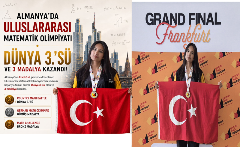 ALMANYA’DAN ULUSLARARASI MATEMATİK BAŞARISI: DÜNYA 3.’LÜĞÜ VE 3 MADALYA