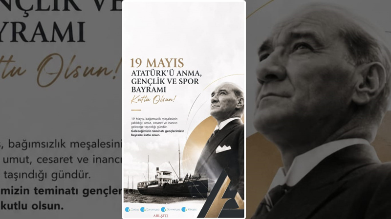 KARGAZ 19 MAYIS ATATÜRK’Ü ANMA GENÇLİK VE SPOR BAYRAMI MESAJI