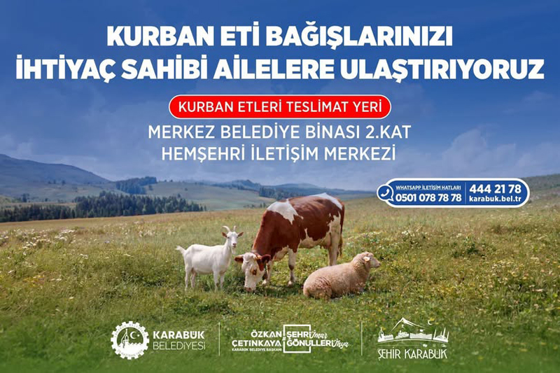 BAŞKAN ÇETİNKAYA: “KURBAN BAYRAMININ BEREKETİNİ HEP BİRLİKTE PAYLAŞALIM”