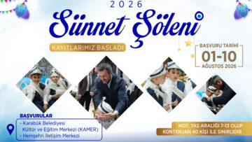 KARABÜK’TE GELENEKSEL SÜNNET ŞÖLENİ İÇİN BAŞVURULAR BAŞLADI