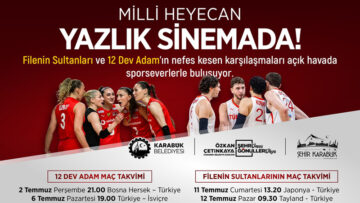 YENİŞEHİR YAZLIK SİNEMADA MİLLİ MAÇ HEYECANI YAŞANACAK