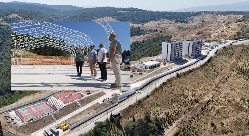 GÜVEN, SPOR VE YURT İNŞAATLARINDA İNCELEMEDE BULUNDU