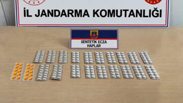 KARABÜK’TE 230 SENTETİK ECZA HAPI ELE GEÇİRİLDİ