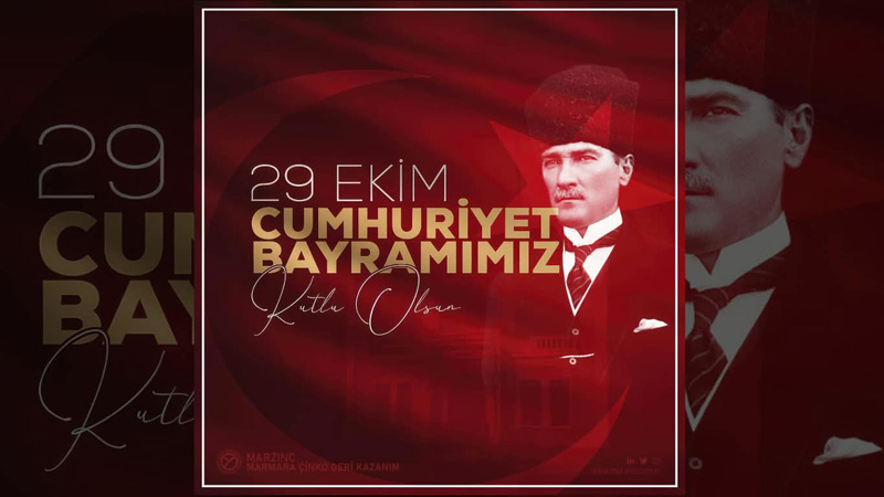 MARZİNC 29 EKİM CUMHURİYET BAYRAMI KUTLAMA MESAJI