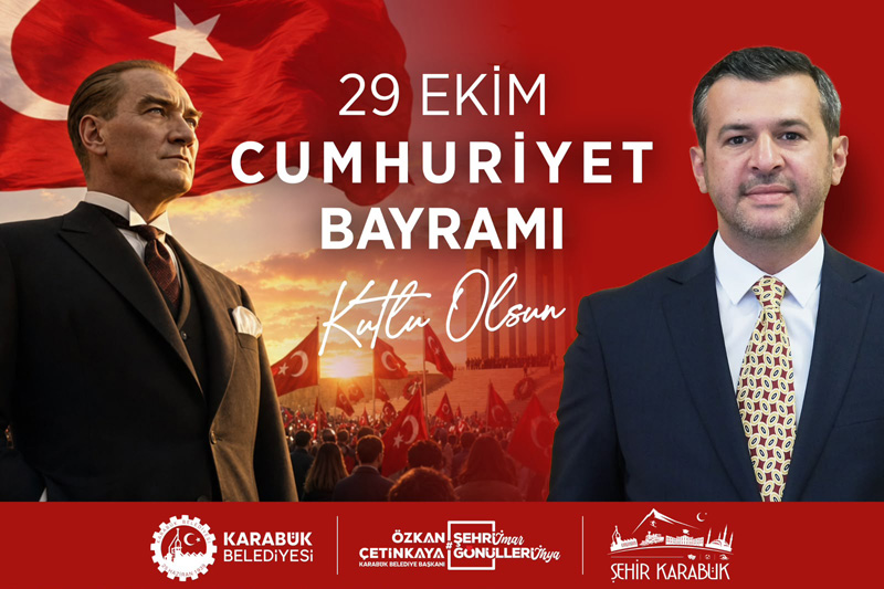 BAŞKAN ÇETİNKAYA’DAN 29 EKİM CUMHURİYET BAYRAMI MESAJI
