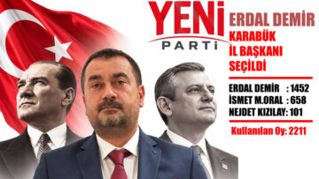 YENİ PARTİ KARABÜK İL BAŞKANI ERDAL DEMİR OLDU